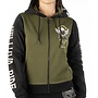 THE MASKED VIGILANTE ZIP HOODY BLACK KHAKI