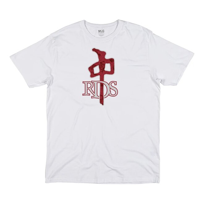 OG SATIN DRAGON SS TEE WHITE