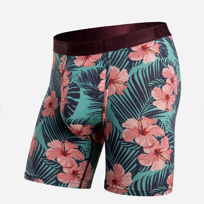CLASSIC ICON BOXER BRIEF HIBISCUS BLOOM ZESTY