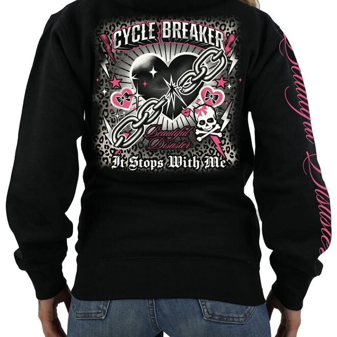 CYCLE BREAKER ZIP HOODY BLACK
