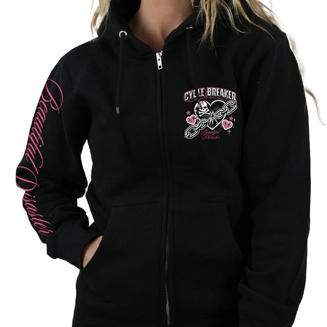 CYCLE BREAKER ZIP HOODY BLACK