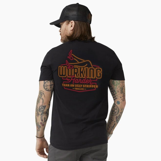 WHUS NEON SS TEE BLACK