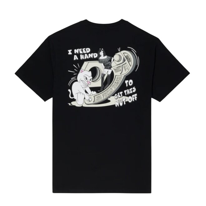NUT OFF SS TEE BLACK