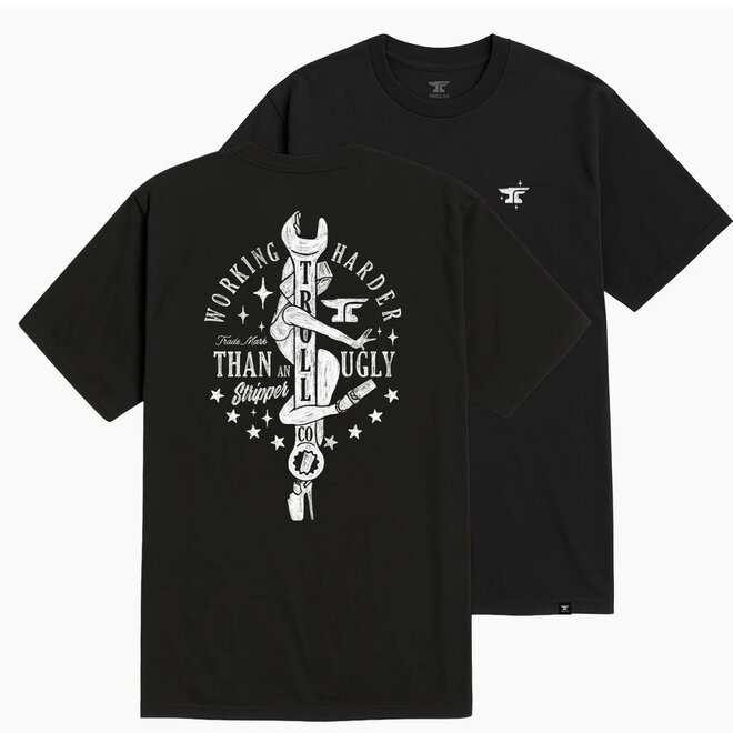 WORKING WRENCH SS TEE BLACK