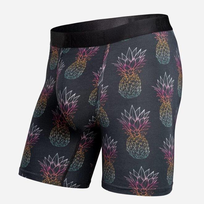 CLASSIC ICON BOXER BRIEF PRINT PINEAPPLE FADE BLACK