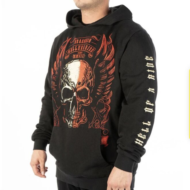 THE HELL WINGS PO HOODY BLACK