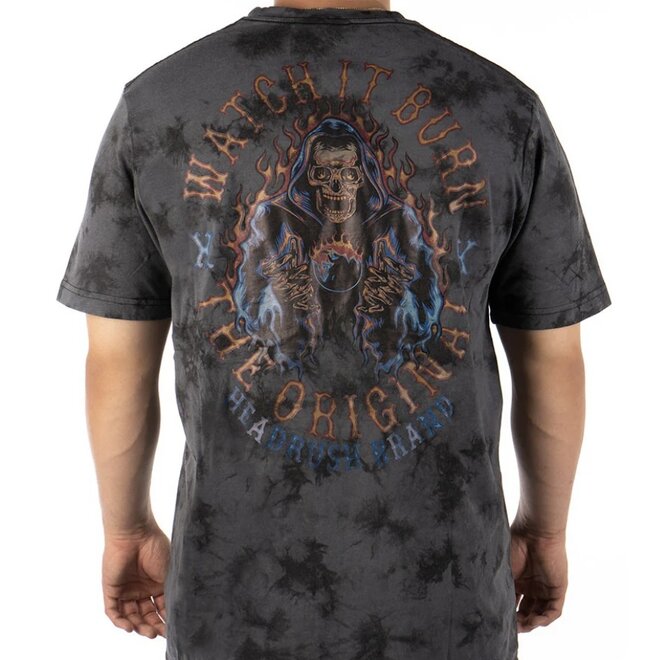 THE WATCH IT BURN SS TEE BLACK WASH