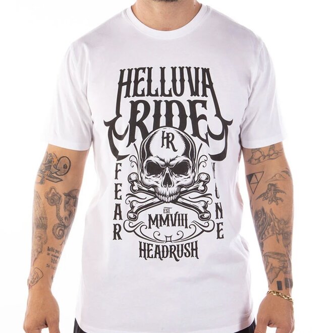 THE HELLUVA RIDE SS TEE WHITE