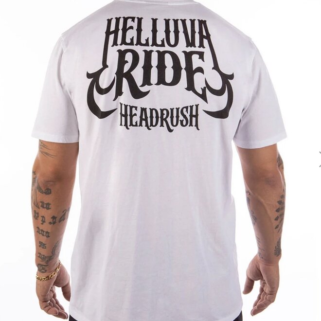 THE HELLUVA RIDE SS TEE WHITE