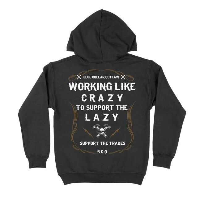 CRAZY PO HOODY BLACK