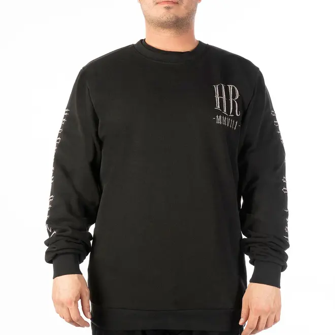 THE BIKER WINGS CREW SWEATER BLACK