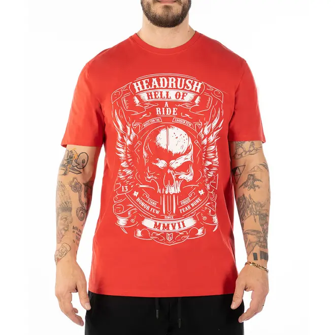 THE BIKER WINGS SS TEE RED