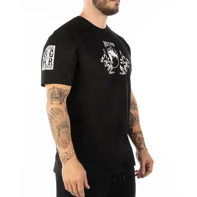 THE WATCH IT BURN SS TEE BLACK WHITE