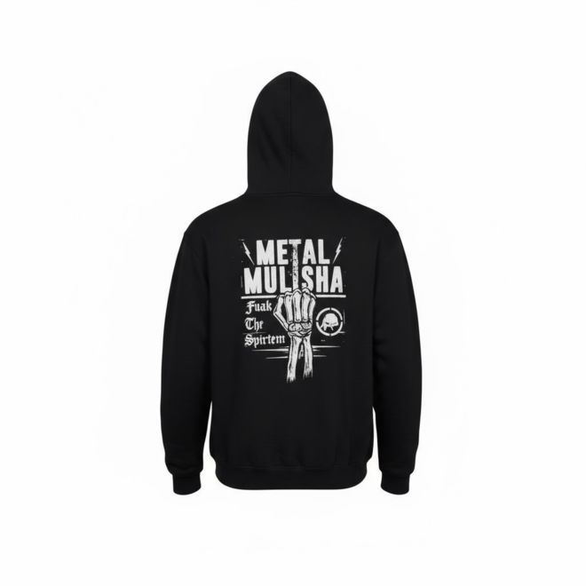 SYSTEM PO HOODY BLACK