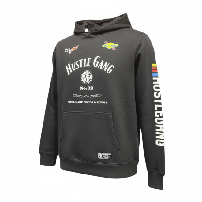 RACING PO HOODY BLACK
