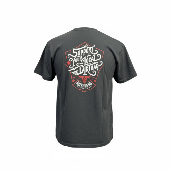 SUPPORT YOUR LOCAL DIRTBAG 2.0 SS TEE BLACK