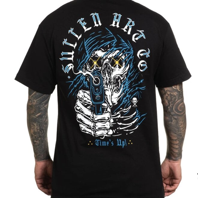 TIMES UP SS TEE BLACK