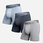 ESSENTALS BOXER BRIEF 3PACK DUSTY/MINDIGHT/HEATHER GREY