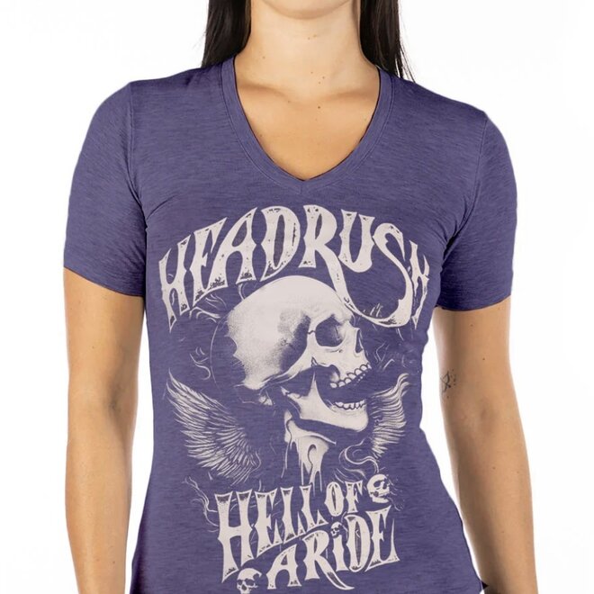 THE BOOK OF REVELATIONS VNECK TEE VIOLET