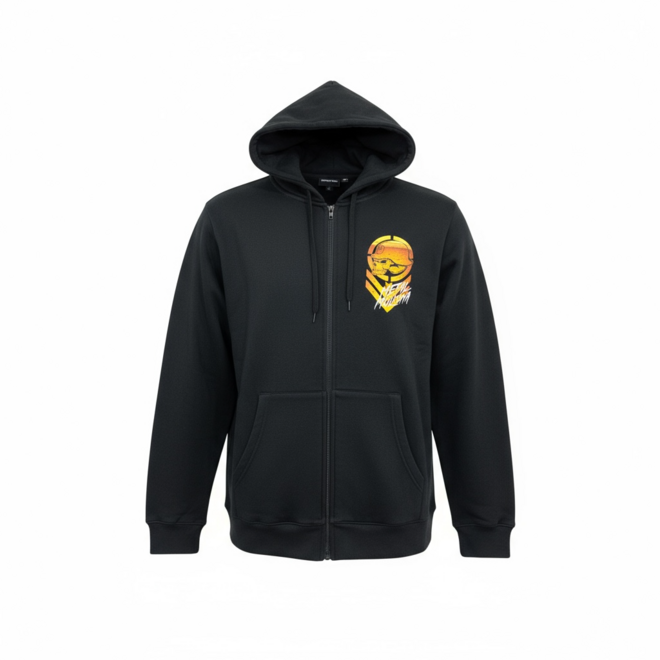 CHUG ZIP HOODY BLACK