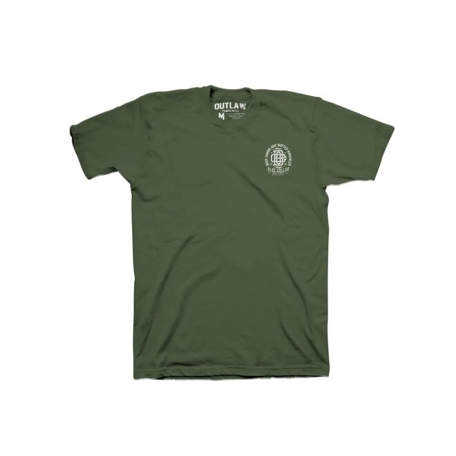 STAMPED SS TEE MILTARY GREEN