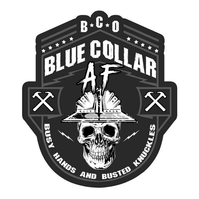 BLUE COLLAR AF STICKER