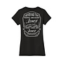 MAD MONEY VNECK SS TEE BLACK