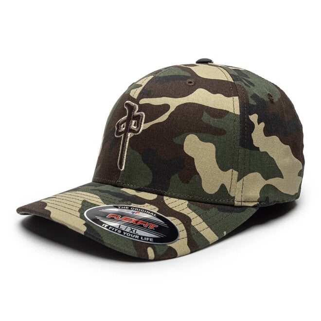 OG PUFFY FLEXFIT HAT MARSH CAMO
