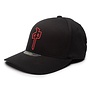 CHUNG PUFFY OUTLINE FLEXFIT HAT BLACK BLACK RED