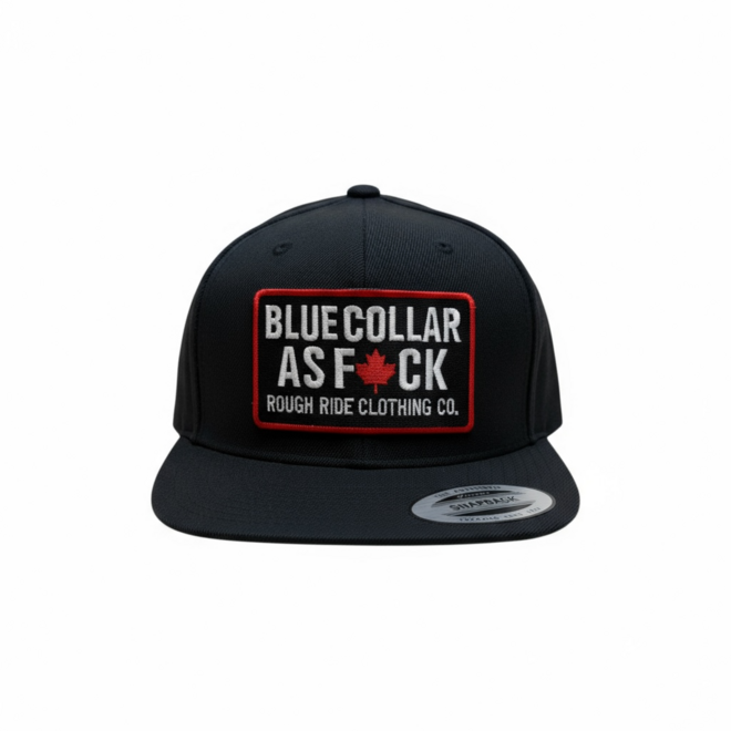 BLUE COLLAR AF FLAT BRIM SNAPBACK HAT