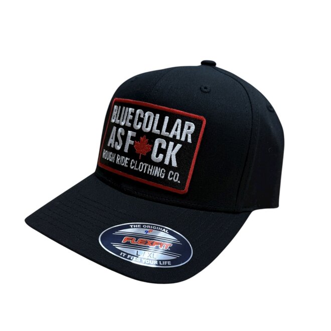 BLUE COLLAR AF FLEX FIT HAT BLACK