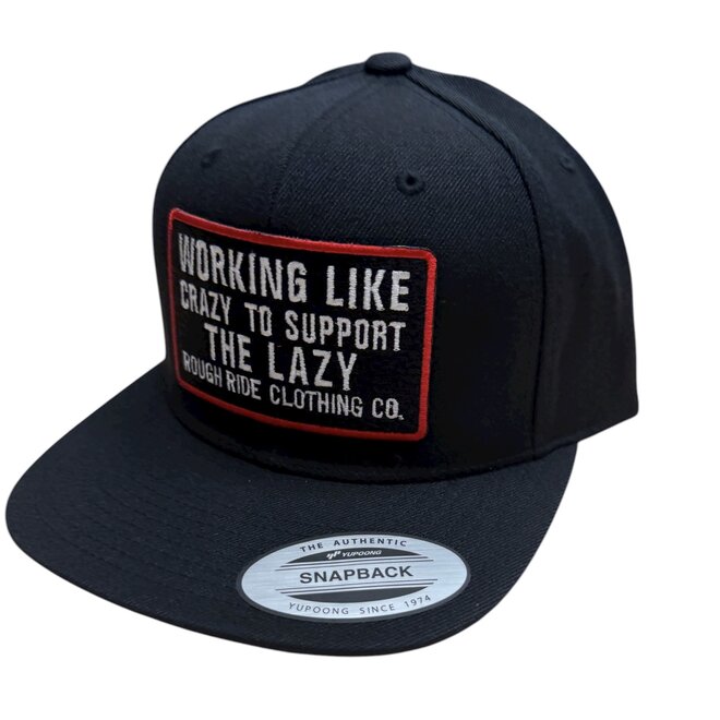 WORKING FLATBRIM SNAPBACK HAT BLACK