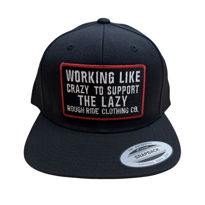 WORKING FLATBRIM SNAPBACK HAT BLACK