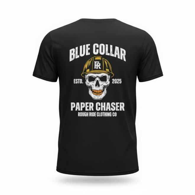 PAPER CHASER SS TEE BLACK