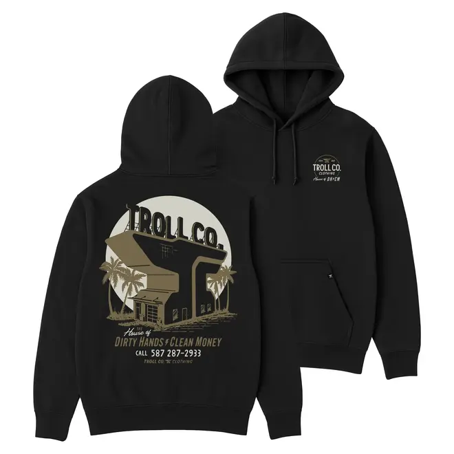 TROLL CO HOUSE OF DHCM PO HOODY BLACK