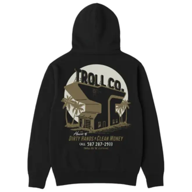 TROLL CO HOUSE OF DHCM PO HOODY BLACK