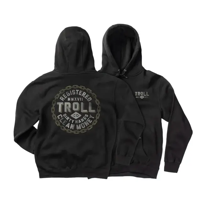 TROLL CO HDCM CHAIN GANG PO HOODY BLACK