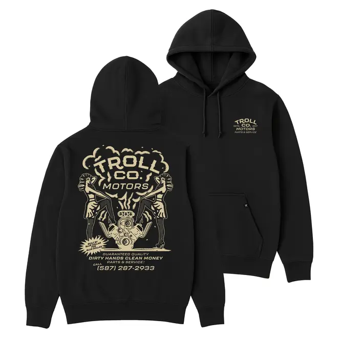MOTORS PO HOODY BLACK