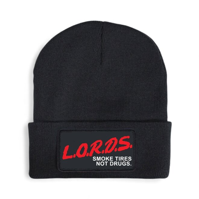 DRUGS PATCH SHIPYARD BEANIE BLACK