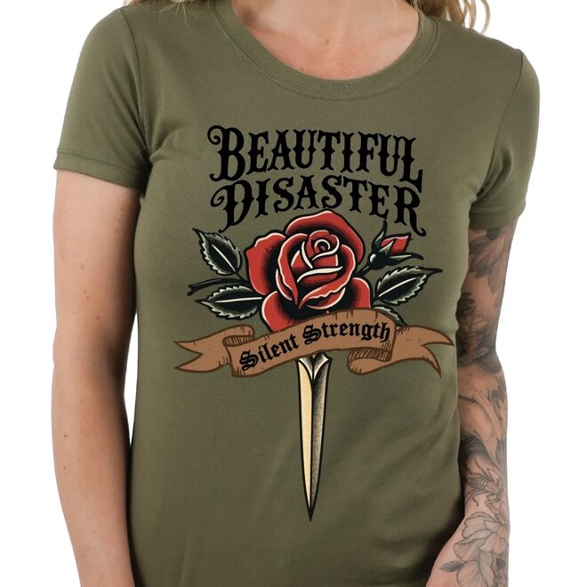 SILENT STRENGTH SS TEE ARMY GREEN