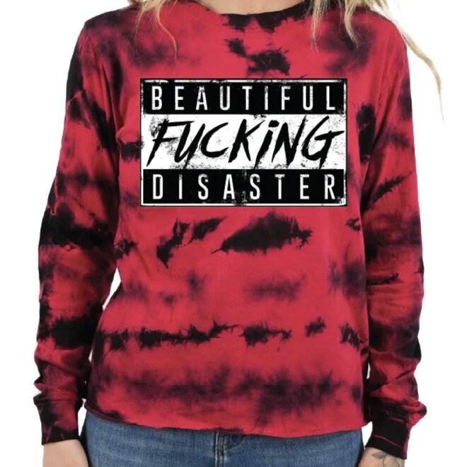 BFD LS TEE TIE DYE RED MULTI
