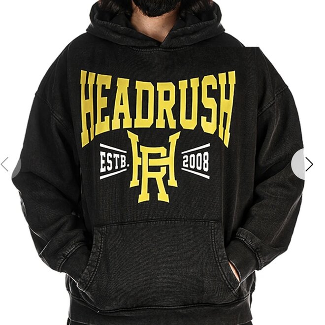 THE VARSITY OVERSIZED PO HOODY ACID WASH