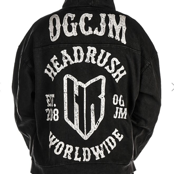 THE OG OUTLAW OVERSIZED PO HOODY ACID WASH