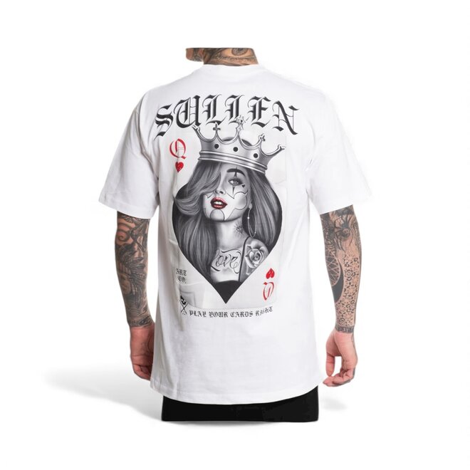 QUEEN OF LOVE SS TEE WHITE
