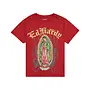 MARY RHINESTONES BOXY SS TEE TANGO RED