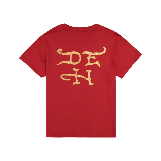 MARY RHINESTONES BOXY SS TEE TANGO RED