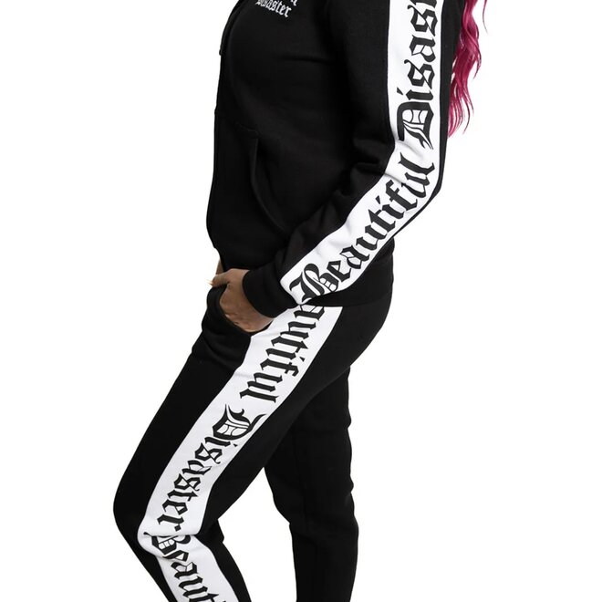 PUNK PRINCESS ZIP HOODY BLACK
