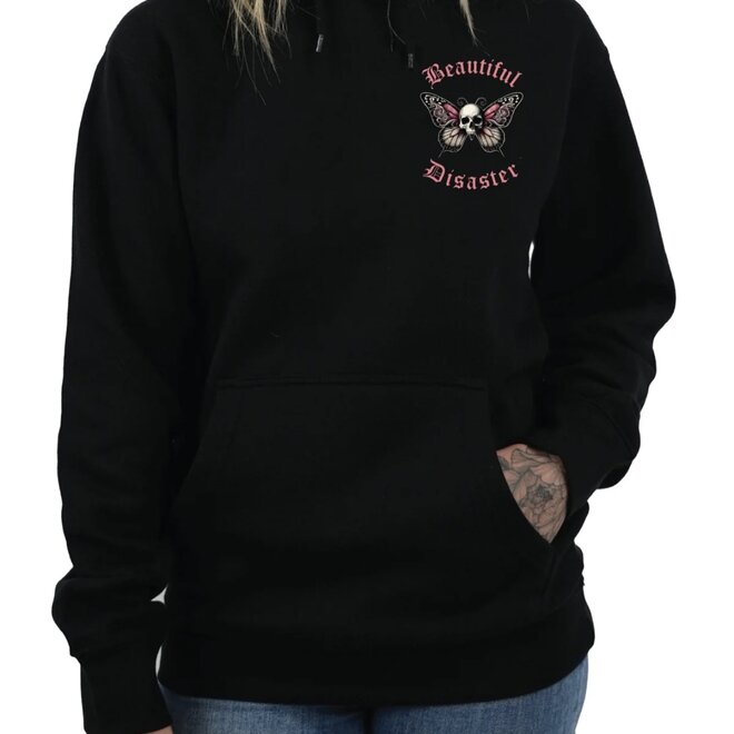 KEEP GOING ZIP HOODY BLACK