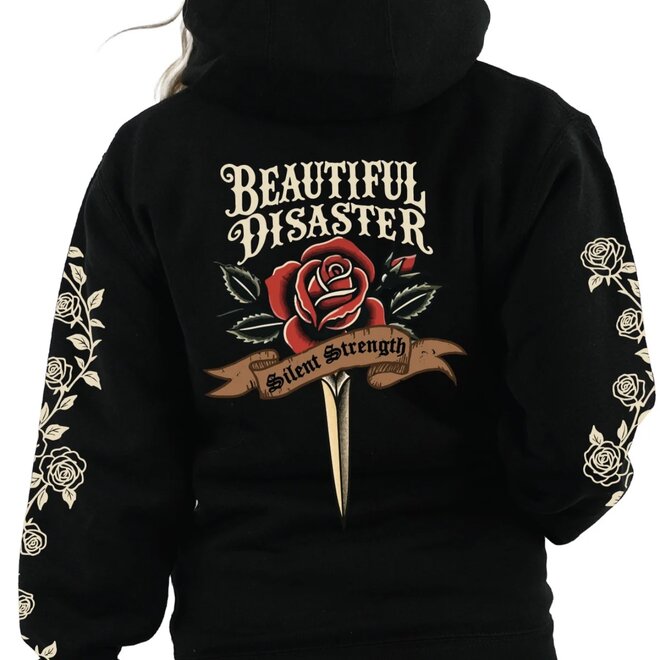 SILENT STRENGTH ZIP HOODY BLACK