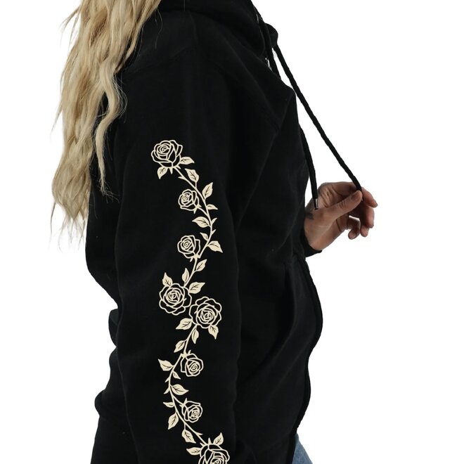 SILENT STRENGTH ZIP HOODY BLACK